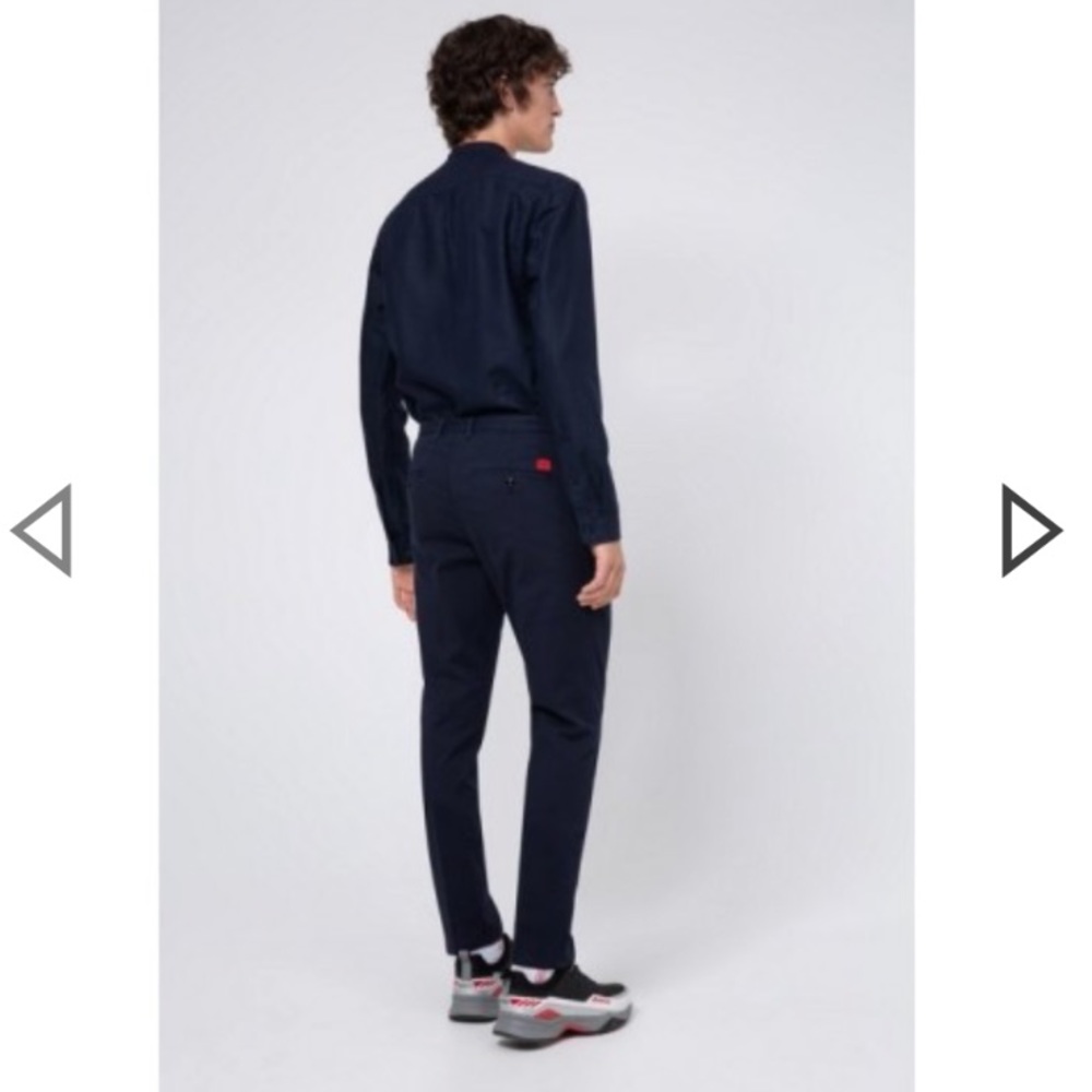 HUGO BOSS Slim-fit trousers in stretch cotton - Picture 2 of 7
